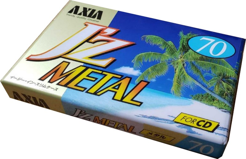 Compact Cassette AXIA J`z Metal 70 "JZMF 70" Type IV Metal 1996 Japan