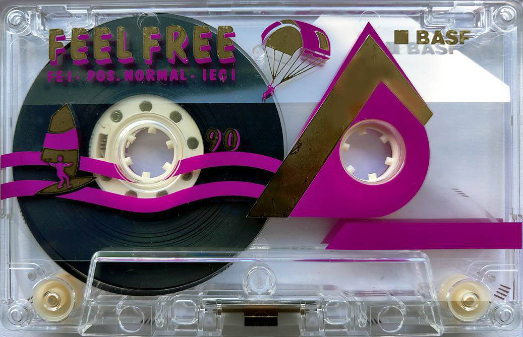 Compact Cassette BASF FE I Ferro Extra 90 "Feel Free Surf-Club Hohberg e.V" Type I Normal 1996 Germany