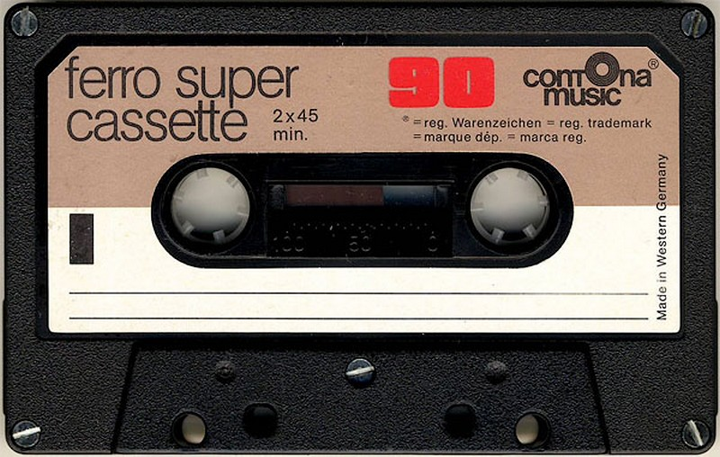 Compact Cassette Contona Music ferro super 90 Type I Normal 1981 Europe