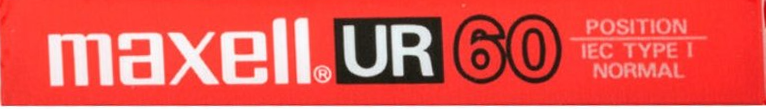 Compact Cassette Maxell UR 60 Type I Normal 1986 Europe