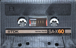 Compact Cassette TDK SA-X 60 Type II Chrome 1985 North America