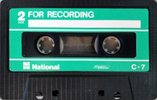 Compact Cassette National 7 "FUN46ZC" Demonstration Tape Japan