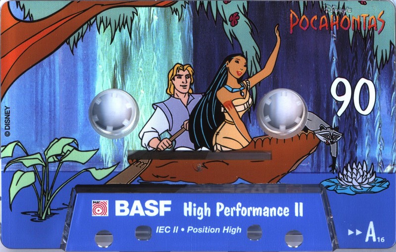 Compact Cassette BASF High Performance II 90 "Pocahontas Edition 1" Type II Chrome 1995 Europe