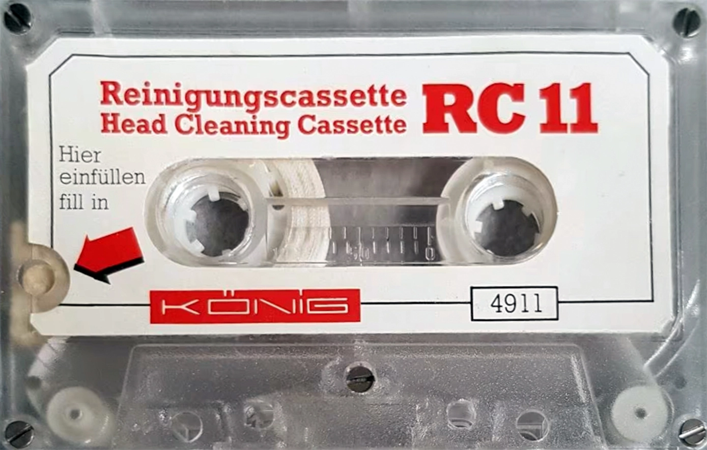 Compact Cassette Konig "RC 11" Cleaning Cassette Unknown Country