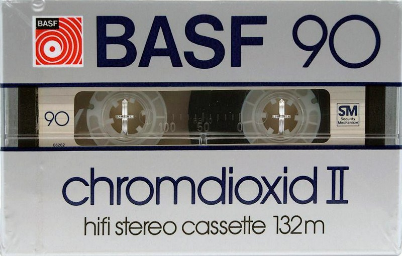 Compact Cassette BASF Chromdioxid II 90 Type II Chrome 1982 Europe
