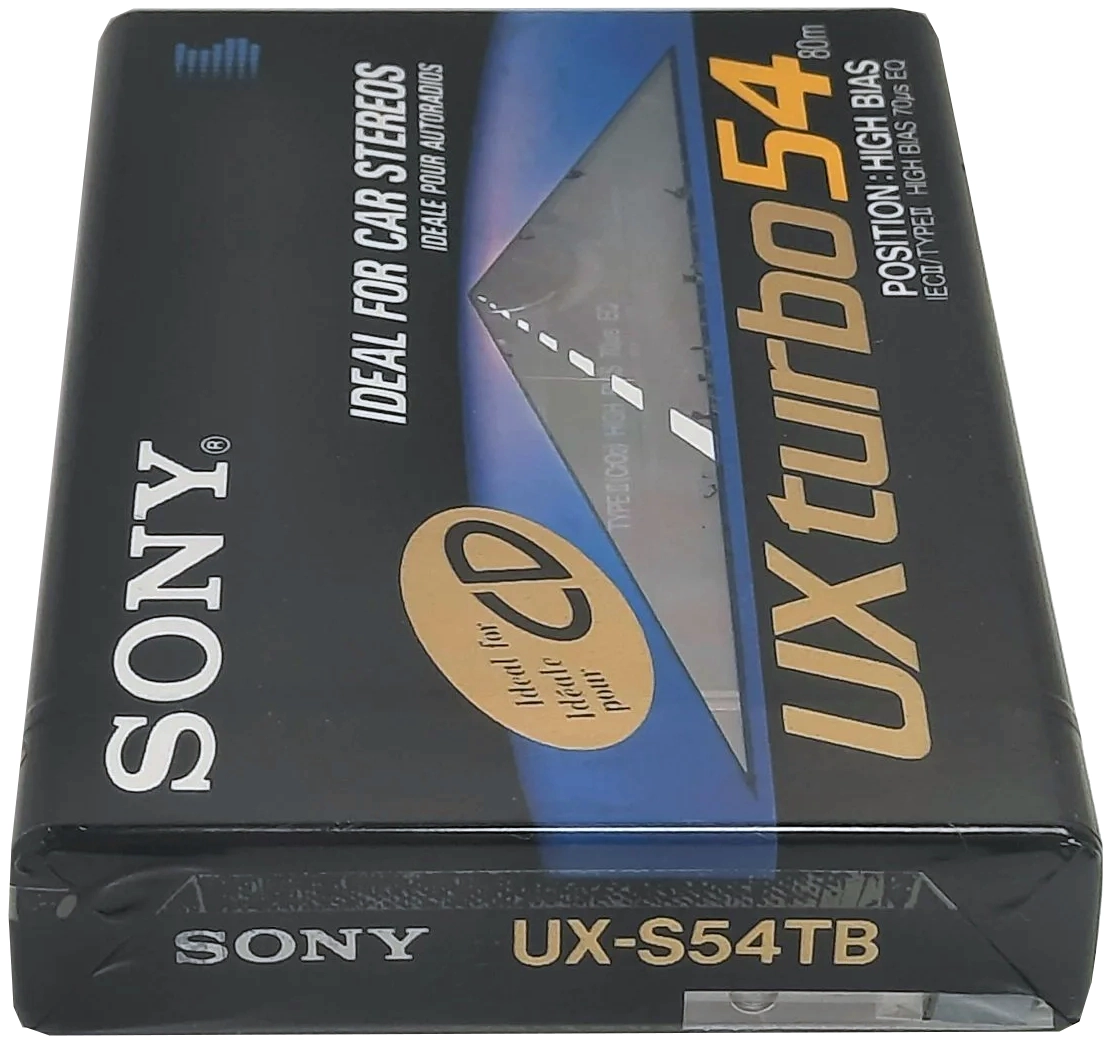 Compact Cassette Sony UX turbo 54 "UX-S54TB" Type II Chrome 1990 Japan