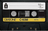 Compact Cassette Diatone M 60 Type IV Metal 1979 Japan