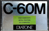 Compact Cassette Diatone M 60 Type IV Metal 1979 Japan