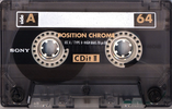 Compact Cassette Sony CDit II 64 Type II Chrome 1992 Europe