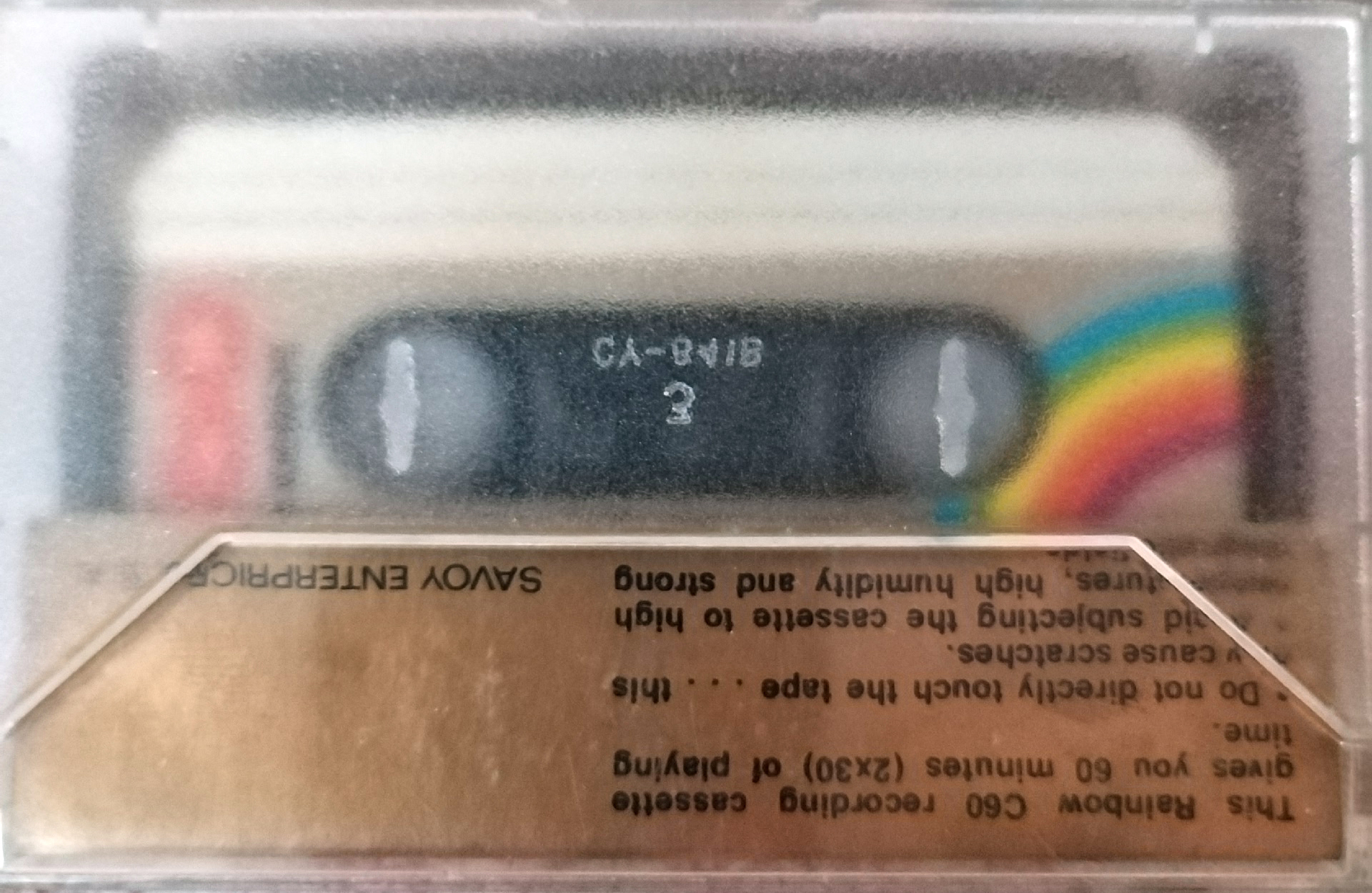 Compact Cassette Rainbow 60 Type I Normal Hong Kong