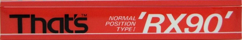 Compact Cassette Thats RX 90 Type I Normal 1990 Europe