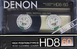 Compact Cassette Denon HD8 60 Type II Chrome 1988 USA