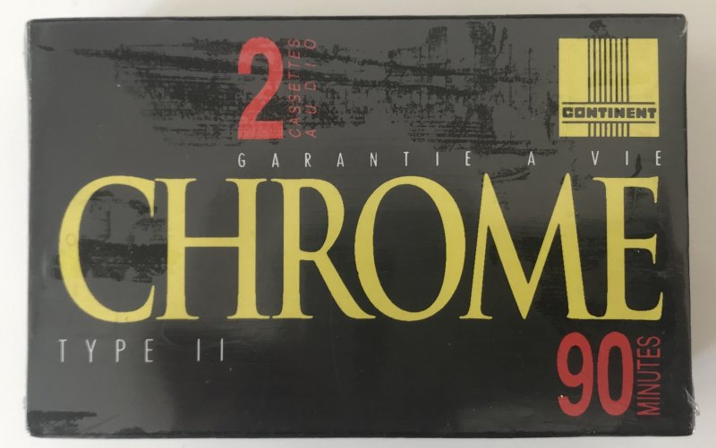 2 pack Continent / Continente 90 "Laser Line" Type II Chrome France