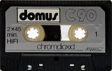 Compact Cassette Domus 90 Type II Chrome Hungary