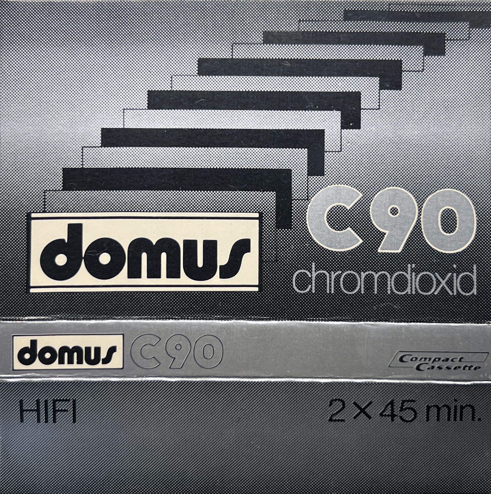 Compact Cassette Domus 90 Type II Chrome Hungary