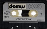Compact Cassette Domus 90 Type II Chrome Hungary