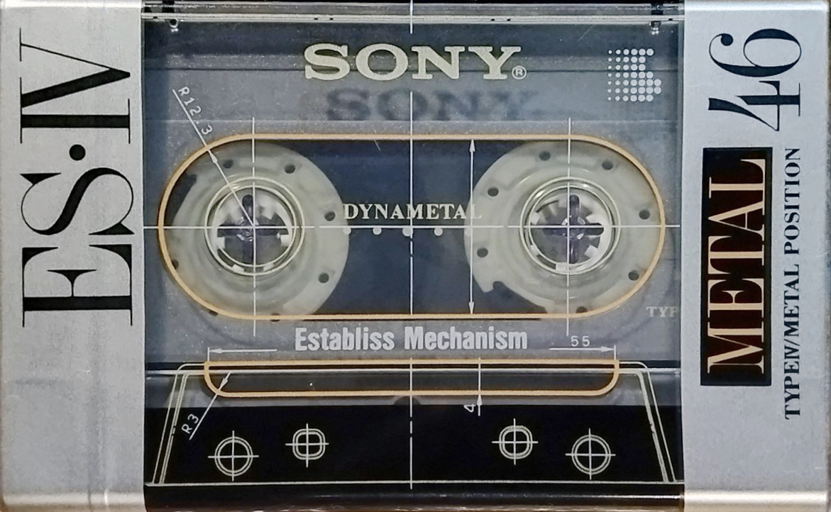 Compact Cassette Sony ES-IV 46 "ESM4 46" Type IV Metal 1991 Japan