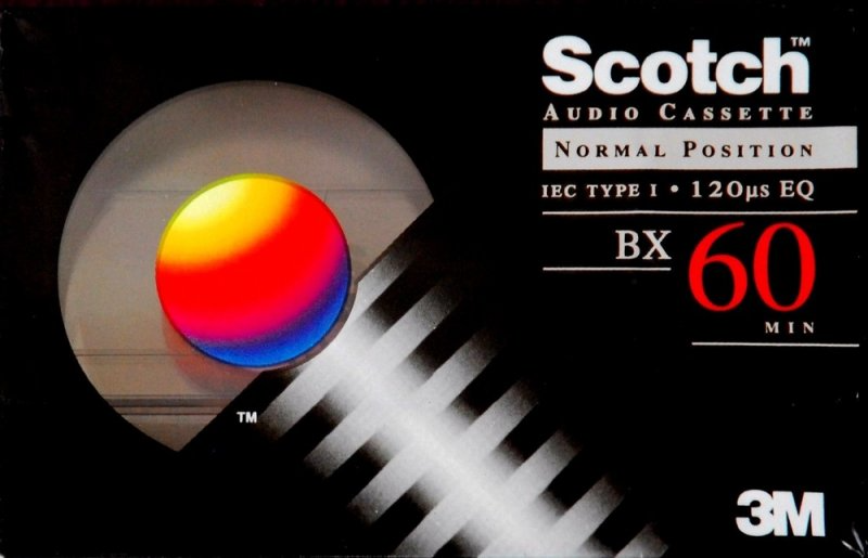 Compact Cassette Scotch BX 60 Type I Normal 1993 South Korea