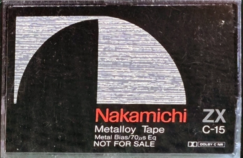 Compact Cassette Nakamichi ZX 15 "S 013" Type IV Metal 1981 USA