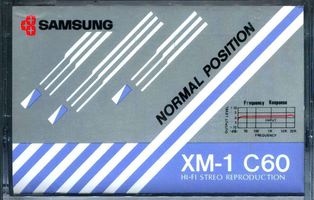 Compact Cassette Samsung XM-1 60 Type I Normal 1982 Europe