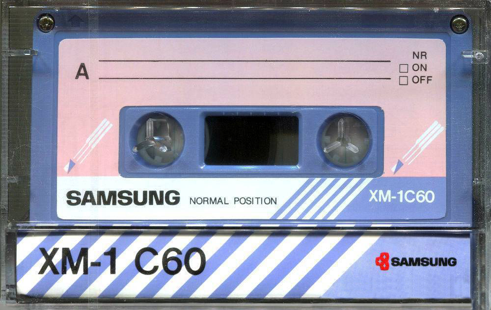 Compact Cassette Samsung XM-1 60 Type I Normal 1982 Europe