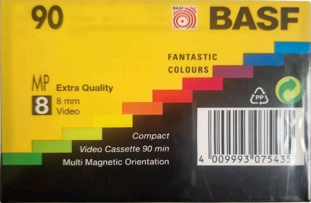 Video8, Hi8, Digital8 BASF 90 "Video 8 MP" Type I Normal 1997 Europe