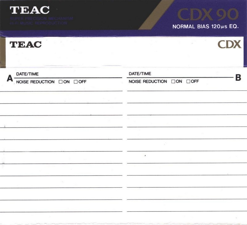 Compact Cassette: GoldStar / LG Teac - CDX 90