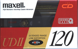 Compact Cassette Maxell UDII / UD2 120 "UDII120(E)" Type II Chrome 1990 Japan