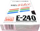 VHS, Video Home System Lloytron 240 Type I Normal 1990 Europe