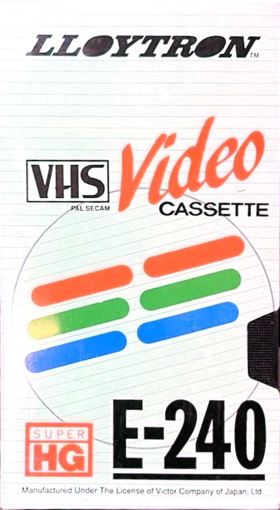 VHS, Video Home System Lloytron 240 Type I Normal 1990 Europe