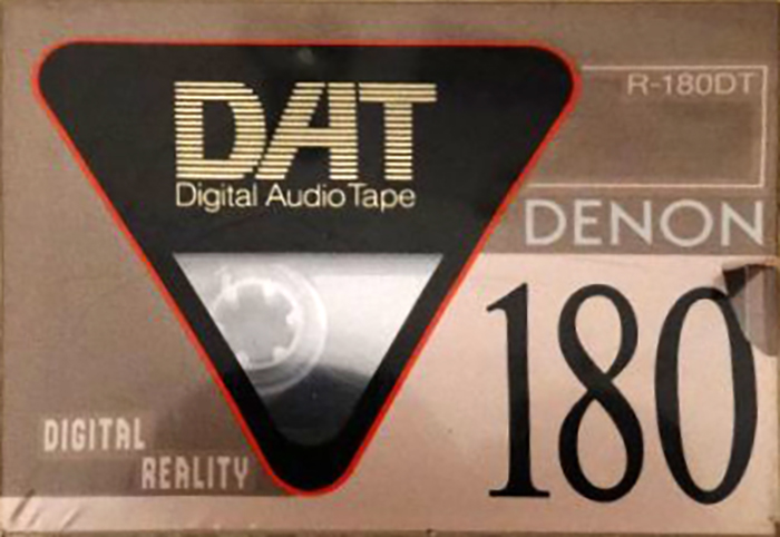 Digital Audio Tape Denon 180 "R-180DT W" Type IV Metal 1993 North America