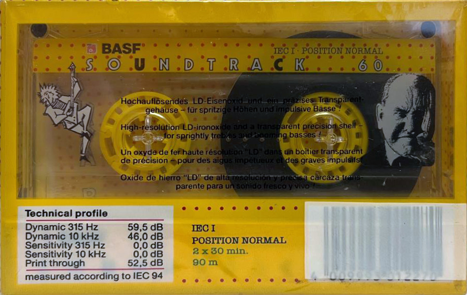2 pack BASF Soundtrack 60 Type I Normal 1990 Europe
