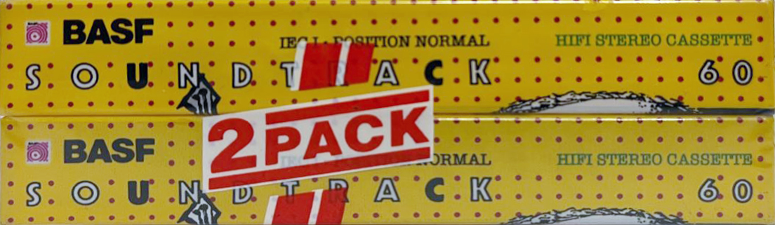 2 pack BASF Soundtrack 60 Type I Normal 1990 Europe