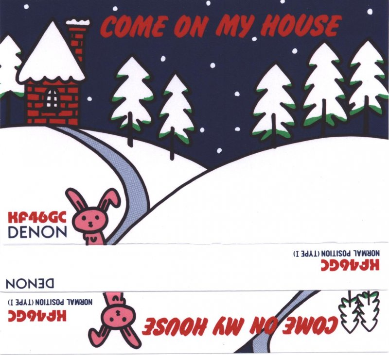 Compact Cassette Denon KF 60 "Come On My House KF60GC" Type I Normal 1986 Japan