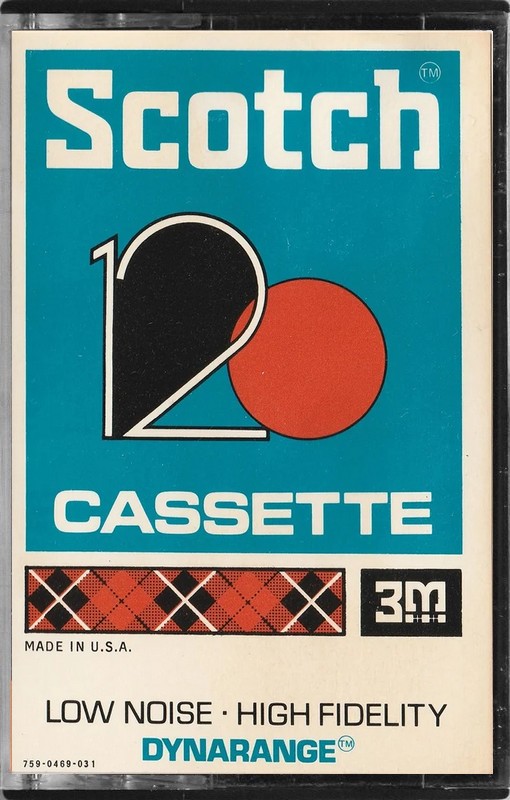 Compact Cassette Scotch Dynarange 120 Type I Normal 1971 Europe