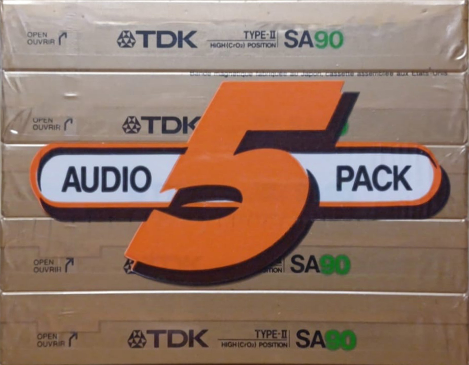 5 pack: TDK  - SA 90