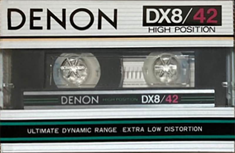 Compact Cassette Denon DX8 42 Type II Chrome 1982 Japan