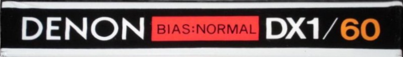 Compact Cassette Denon DX1 60 Type I Normal 1981 Europe
