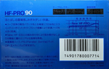 Compact Cassette Sony HF-Pro 90 "HF-PRO 90N" Type I Normal 1986 Japan