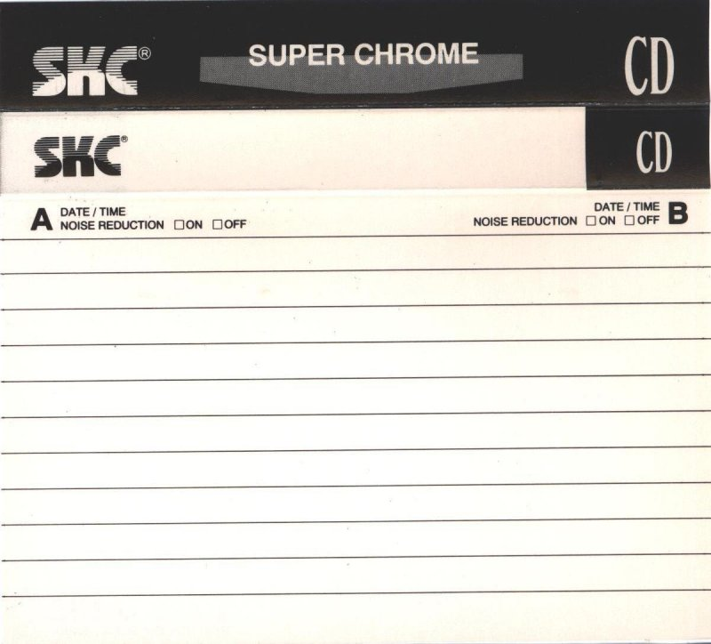 Compact Cassette SKC CD 90 Type II Chrome 1995 Europe