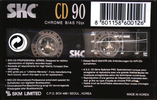 Compact Cassette SKC CD 90 Type II Chrome 1995 Europe
