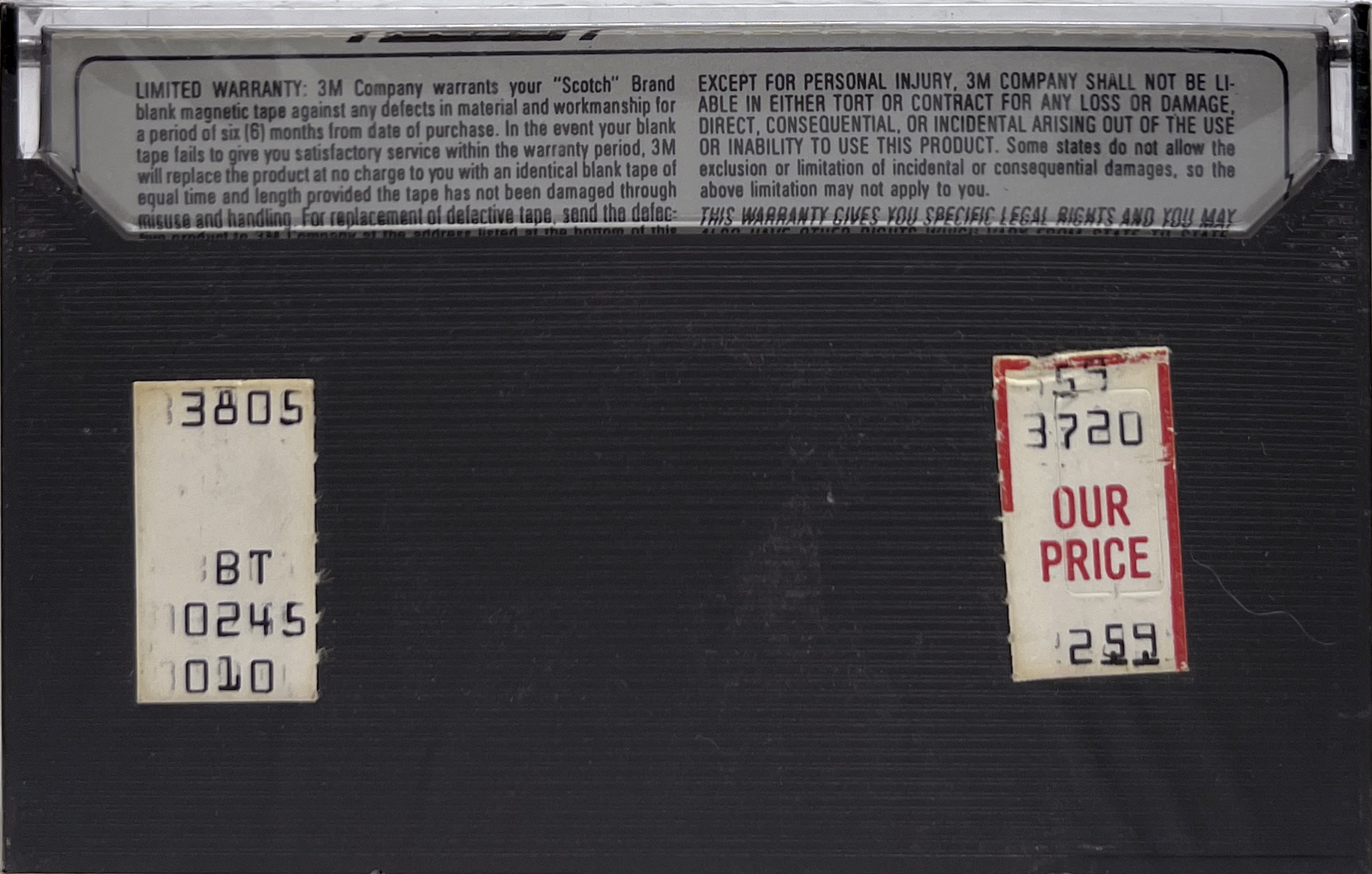 Compact Cassette Scotch Dynarange 45 Type I Normal 1980 USA