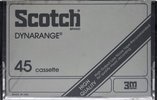 Compact Cassette Scotch Dynarange 45 Type I Normal 1980 USA