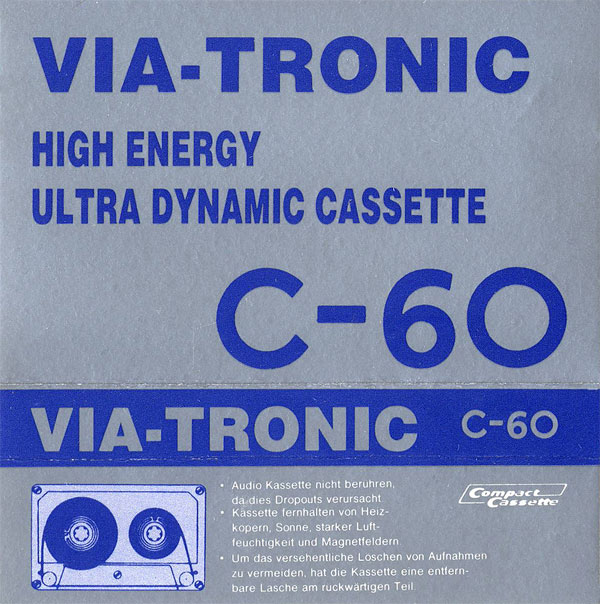 Compact Cassette Via-Tronic 60 Type I Normal Germany