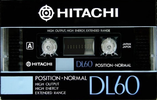 Compact Cassette Hitachi DL 60 Type I Normal 1990 Europe