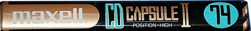 Compact Cassette Maxell CD Capsule II 74 "CDC-II 74" Type II Chrome 1990 Japan