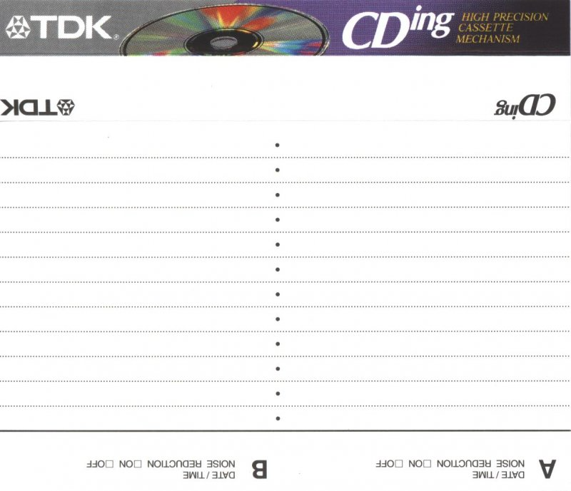 Compact Cassette: TDK  - CDing-II 50