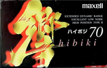 Compact Cassette Maxell Hibiki 70 "HB2-70" Type II Chrome 1995 Japan