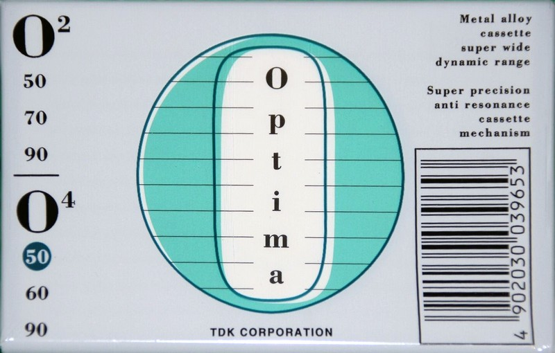 Compact Cassette TDK Optima 50 "O4" Type IV Metal 1997 Europe