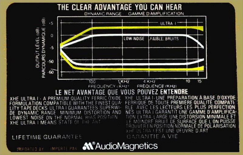 Compact Cassette:  Audio Magnetics - XHE Ultra 1 90